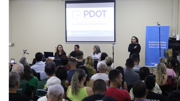 Um público de 500 pessoas participou da reunião pública do PDOT